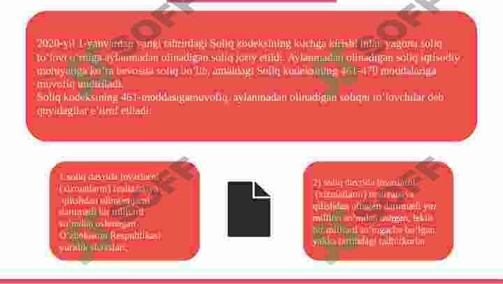 Aylanmadan olinadigan soliqning mohiyati va ahamiyati hamda Aylanmadan olinadigan soliqni qoʻllashning oʻziga xos xususiyatlari. 6
