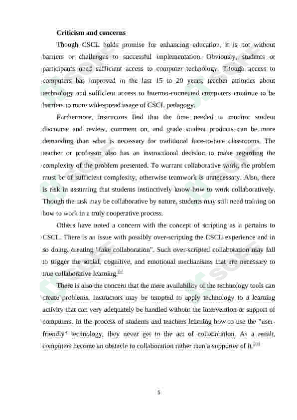 Computer-supported collaborative learning framework 6