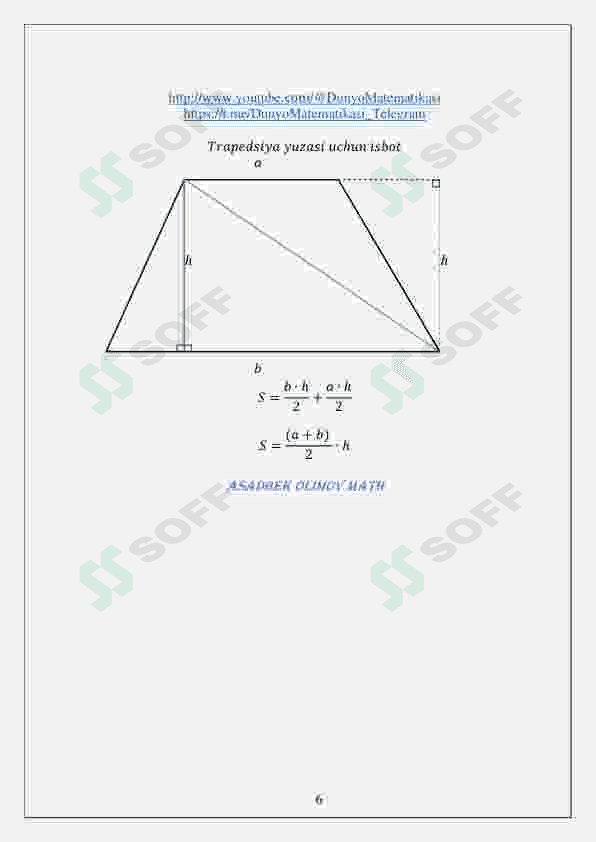 Matematika formulalar isboti 3-qism 6
