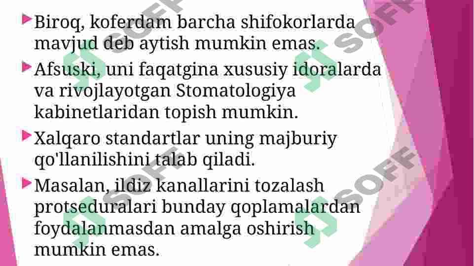 KOFERDAM-STOMATOLOGIYADA 6