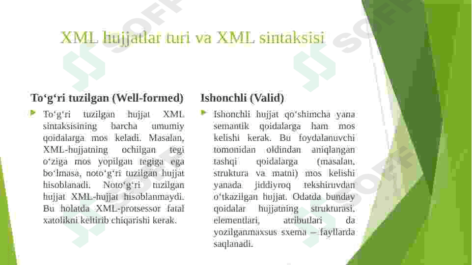 XML va Ma’lumotlar bazasi 6