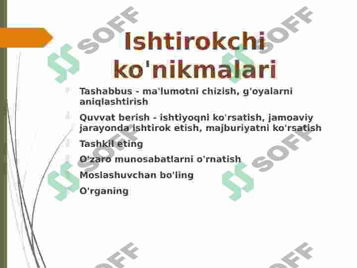 Yetakchi va jamoa munosabatlari 6