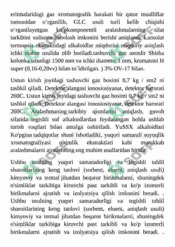 Dori vositalari tahlilida fotometrik usulni qo‘llash. Alkaloidlar misolida 6