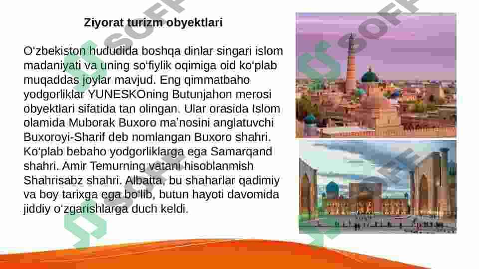 O'ZBEKISTONDA ZIYORAT TURIZMI 6