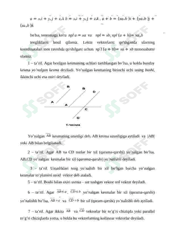 Vektor va aralash ko’paytmani masalalar yechishga tadbiqi 6