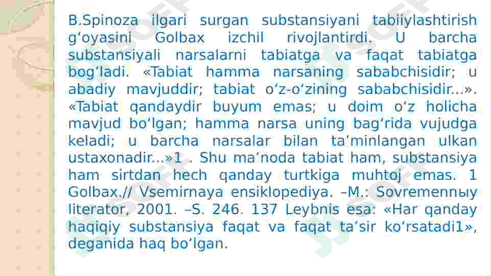 Borliq (ontologiya) va rivojlanish falsafasi. 6