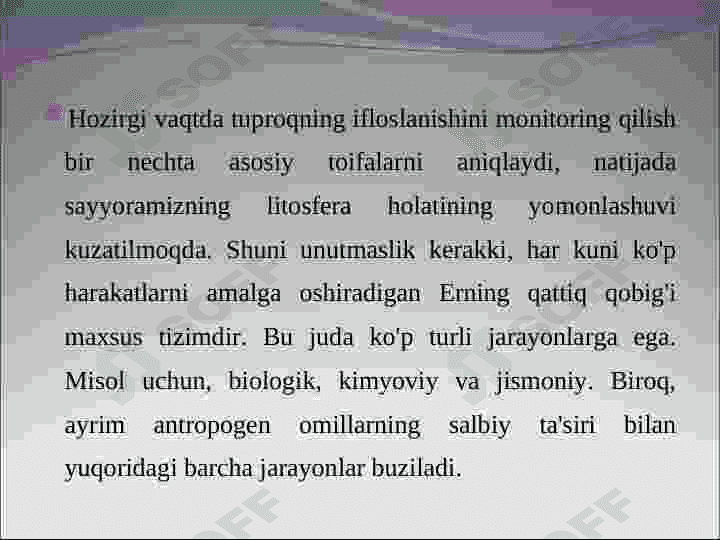 Tuproq ifloslanishi monitoringi 6