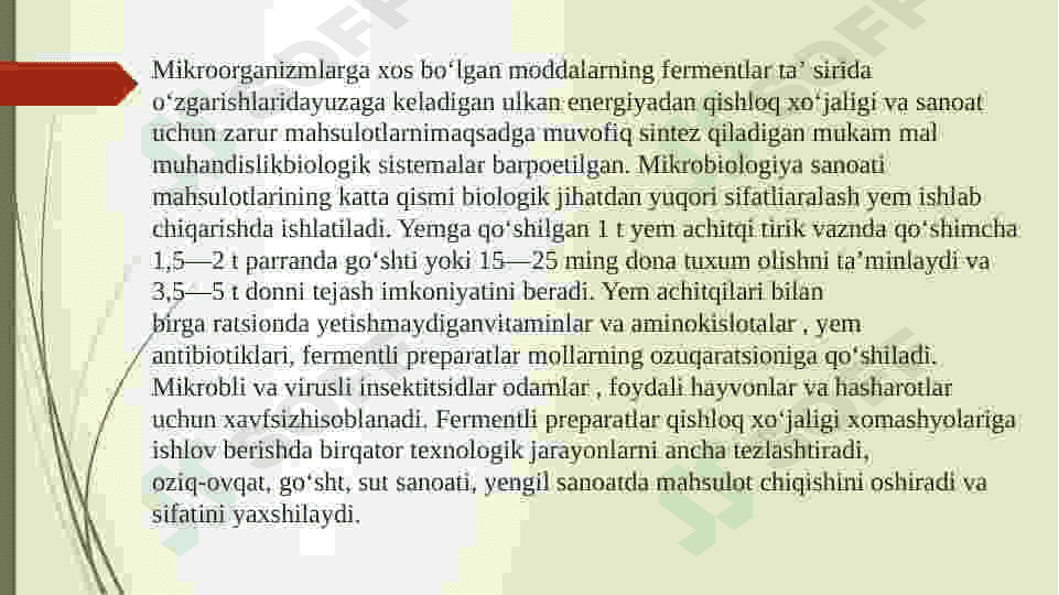 Fermentli biosensorlarning oziq ovqat sanoatida qoʻllanilishi 6