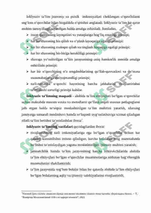 Alohida yordamga muhtoj bolalarning inklyuziv ta’limi yangi ta’limiy amaliyot sifatida 6