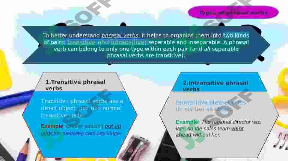 Phrasal verbs and patterns with prepositions 6