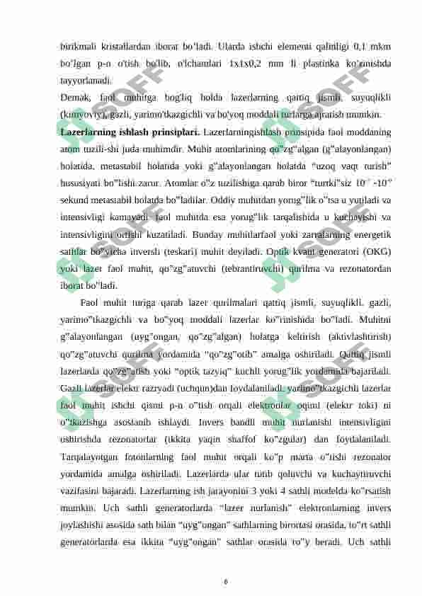 lazerlar ishlash prinsipi 6