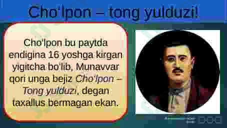 Abdulhamid Cho'lpon. Hayoti va ijodi. 6