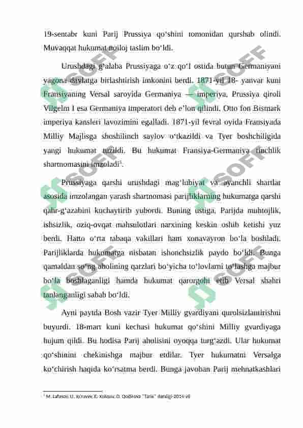 Fransiyada Uchinchi Respublika va 1871-yilgi davlat to'ntarishi 7
