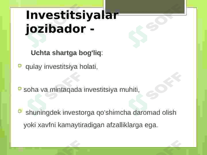 Investitsiya haqida prezentatsiya 7