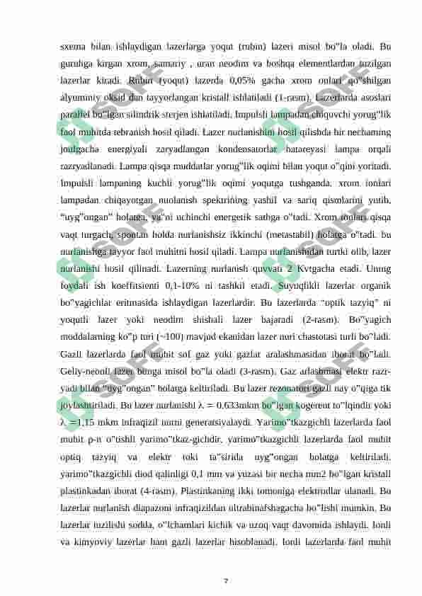 lazerlar ishlash prinsipi 7