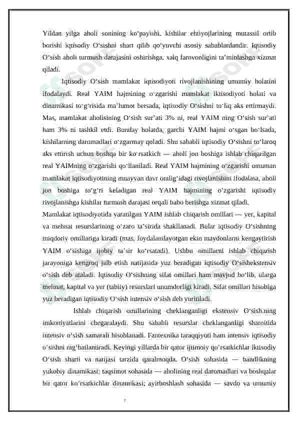 Iqtisodiy o'sishning neokeynscha modellari 7