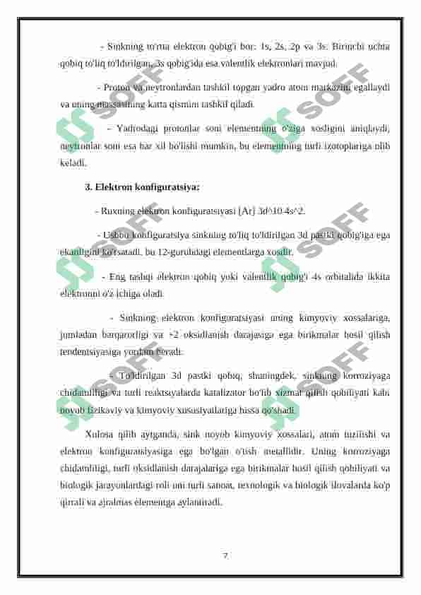 Rux, kadmiy va simobning kompleks birikmalari 7