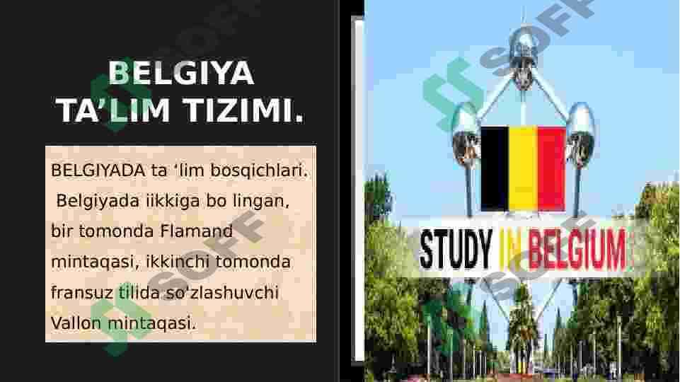 BELGIYA TA’LIM TIZIMI 7