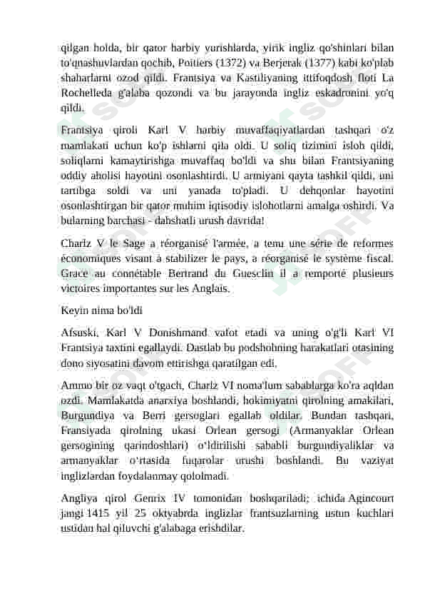 «Fransiyada markazlashgan davlatning tashkil topishi mavzusini oʻqitishda “Tarixiy diktant” metodidan foydalanish» 7