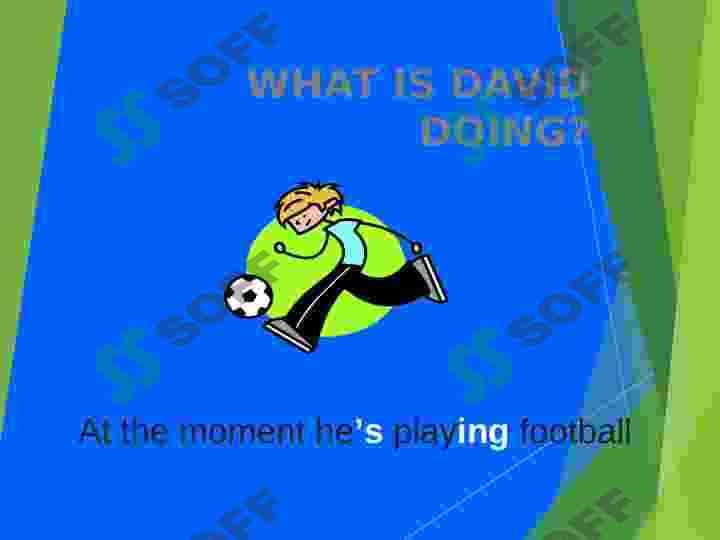 The present continuous tense 7