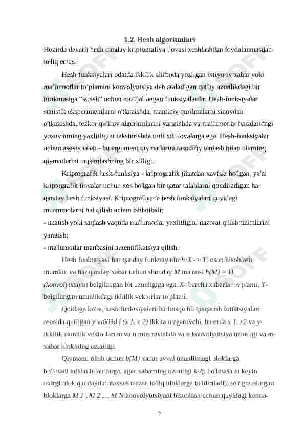 Algoritmlash va ma'lumotlar strukturasi 7