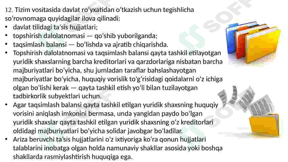 Kichik biznes faoliyatini tashkil etish  va ro‘yhatdan o‘tkazish 7