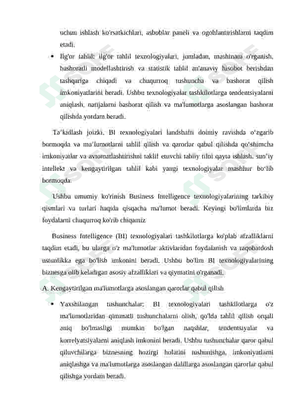 Turli tarmoqlarda axborot  tizimlarining qo`llanilishi. 7