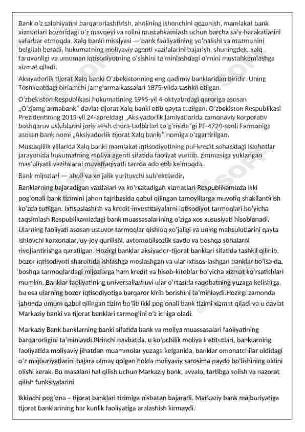 amaliyot hisoboti xalq banki 7