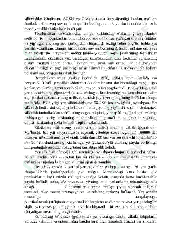 Maktabgacha ta'lim tashkilotida zilzila vaqtida to`g`ri harakatlanish tartibi haqida ma’lumot berish. 7