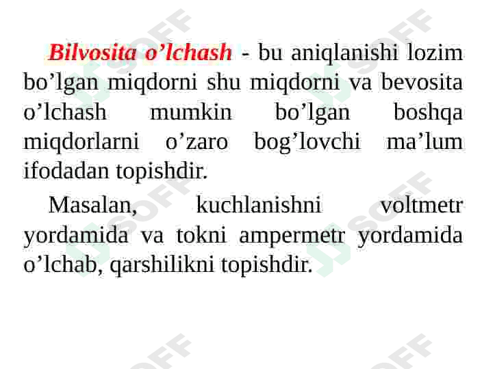 Elektr oʻlchovlari 7