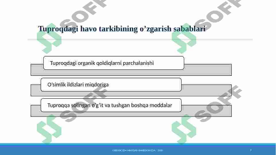 Tuproq havosi uning tarkibi 7