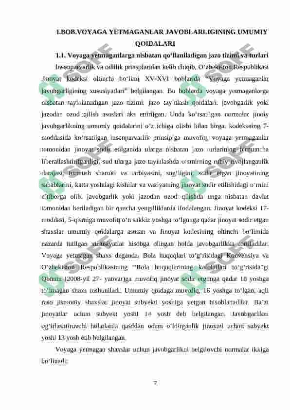 VOYAGA YETMAGANLAR JAVOBGARLIGINING XUSUSIYATLARI 7