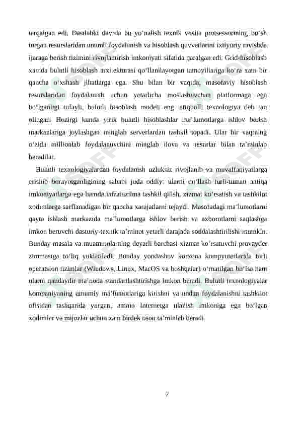 Raqamli iqtisodiyotda bulutli texnologiyalardan foydalanish 7
