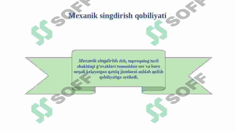 Tuproqning singdirish qobiliyati va fizik kimyoviy xossalari 7