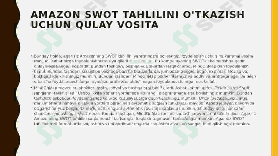 Amazon kompaniyasining SWOT tahlili 7