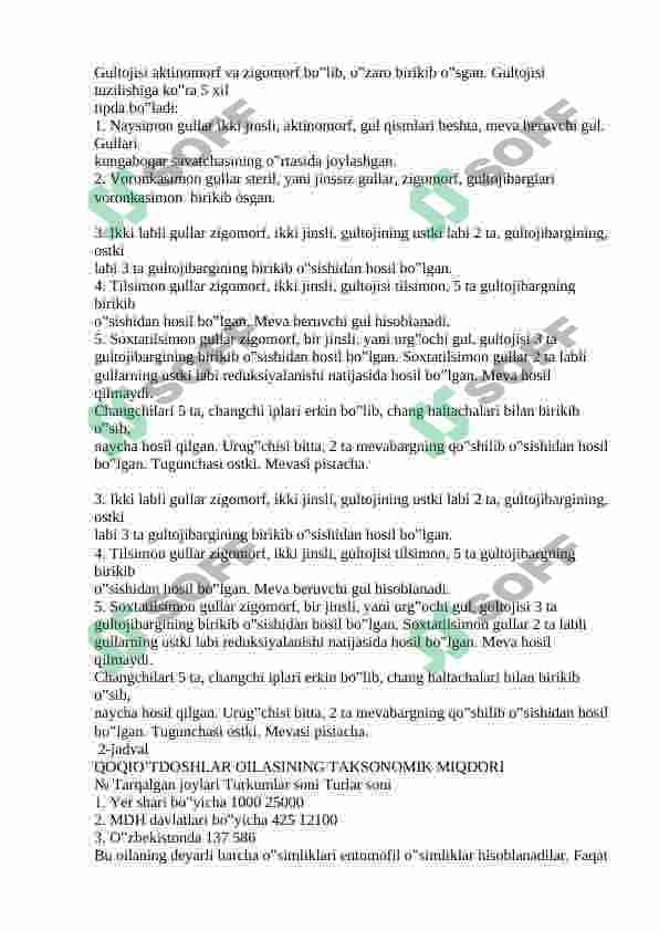 Qoqioʻtdoshlar oilasi 7