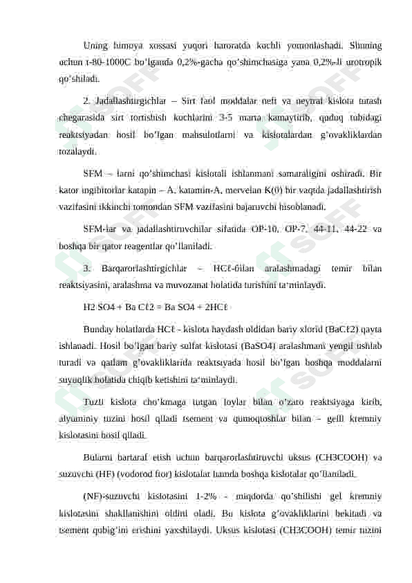 Quduq tubiga mexanik ta'sir etish va uning samaradorligi 7