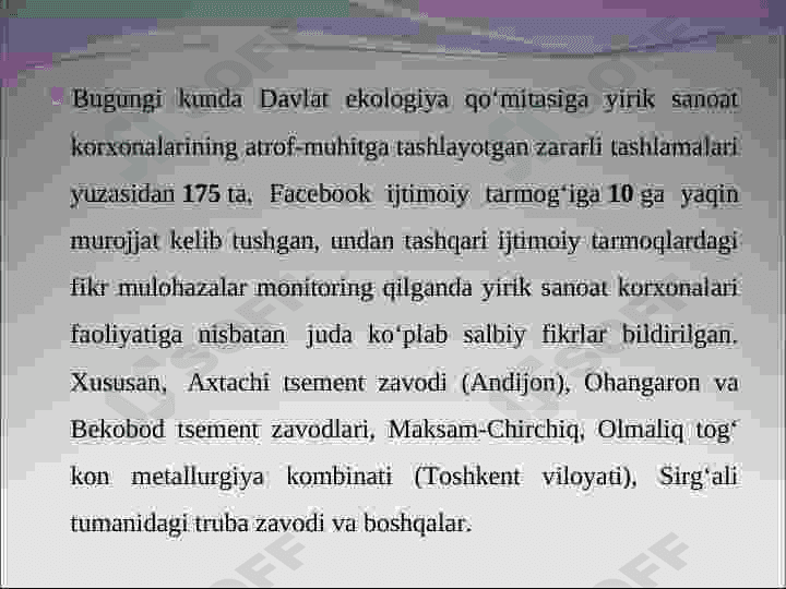 Sanoat korxonalari monitoringi 7