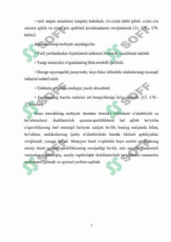 Adabiy ta'limda Keys stadi texnologiyalaridan foydalanish 7
