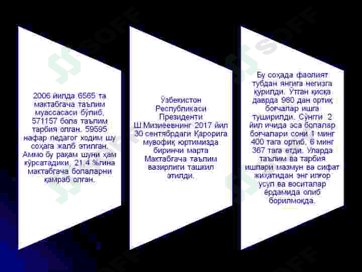 Ta'lim sohasida amalga oshirilayotgan islohotlar. 7