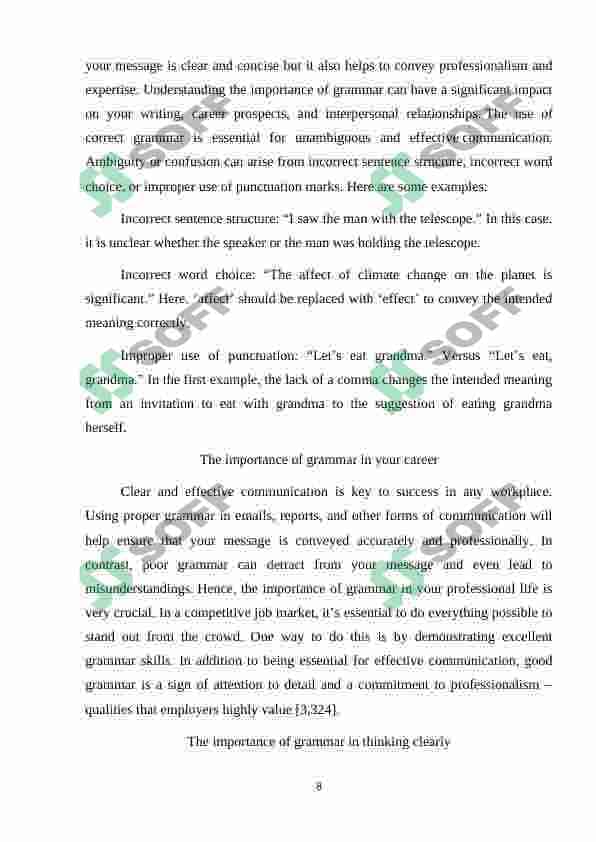 Grammatical features of socio-political texts 8