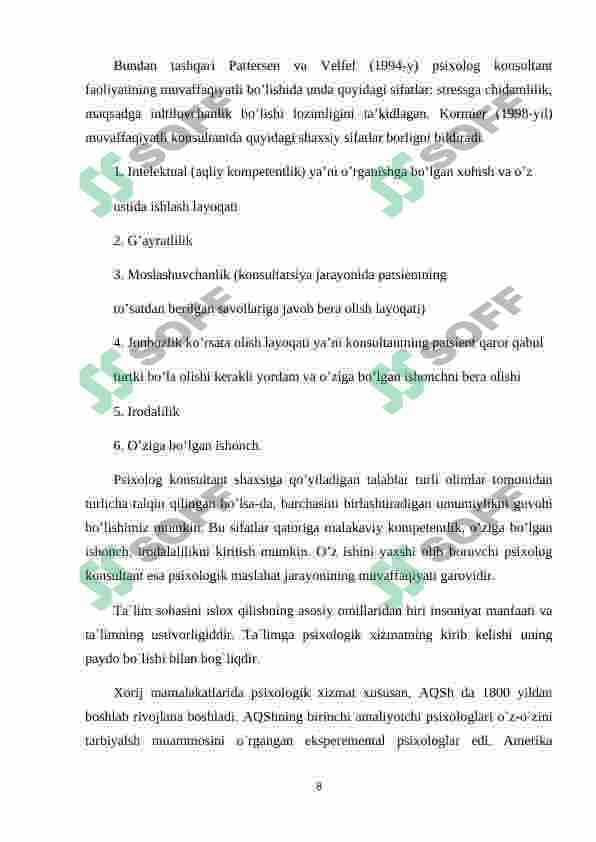 RUH PSIXOLOGIK MUAMMO SIFATIDA VA UNING YECHIMI 8