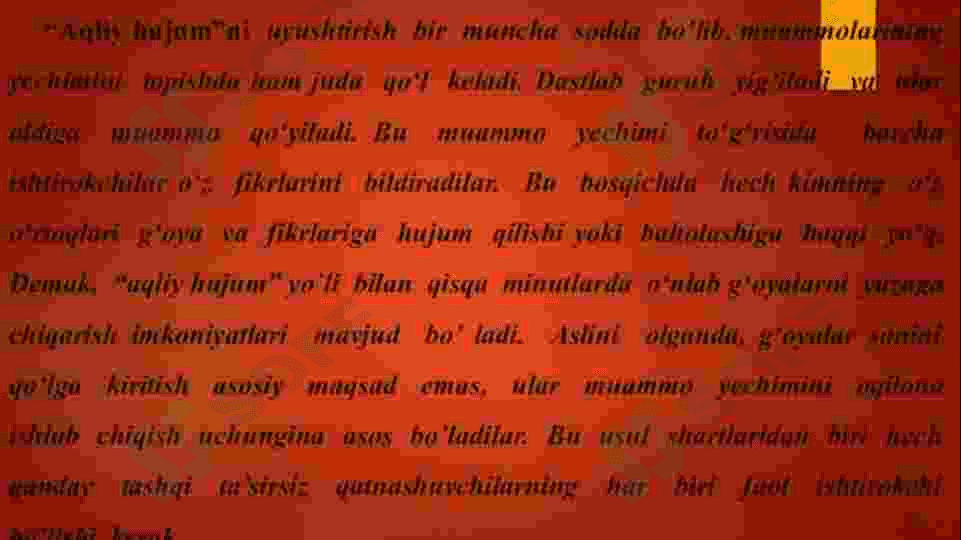 Aqliy hujum metodi 8