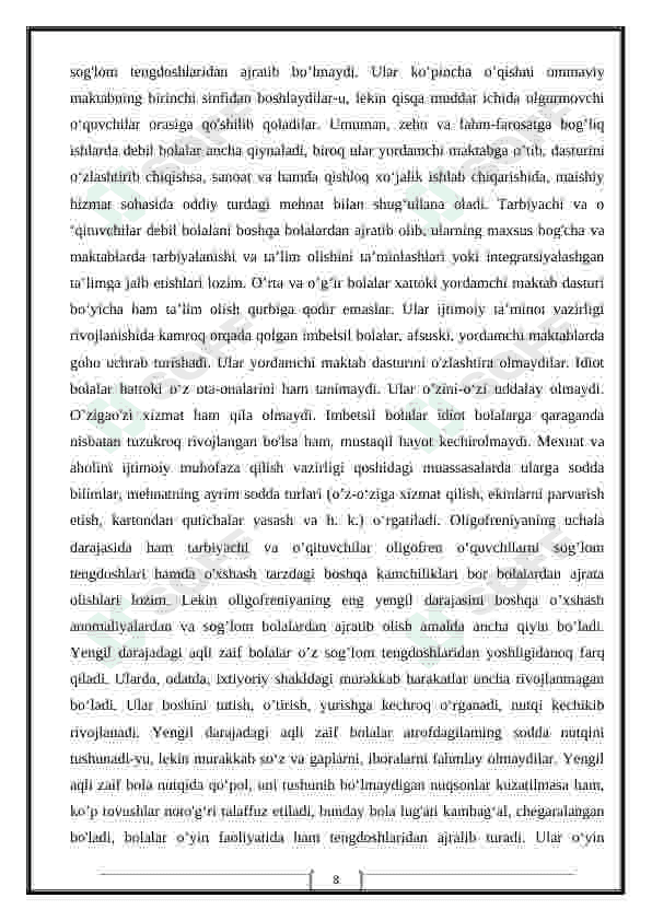 KICHIK MAKTAB YOSHIDAGI AQLI ZAIF BOLALARNI PSIXOLOGIK TEKSHIRISH METODLARI 8