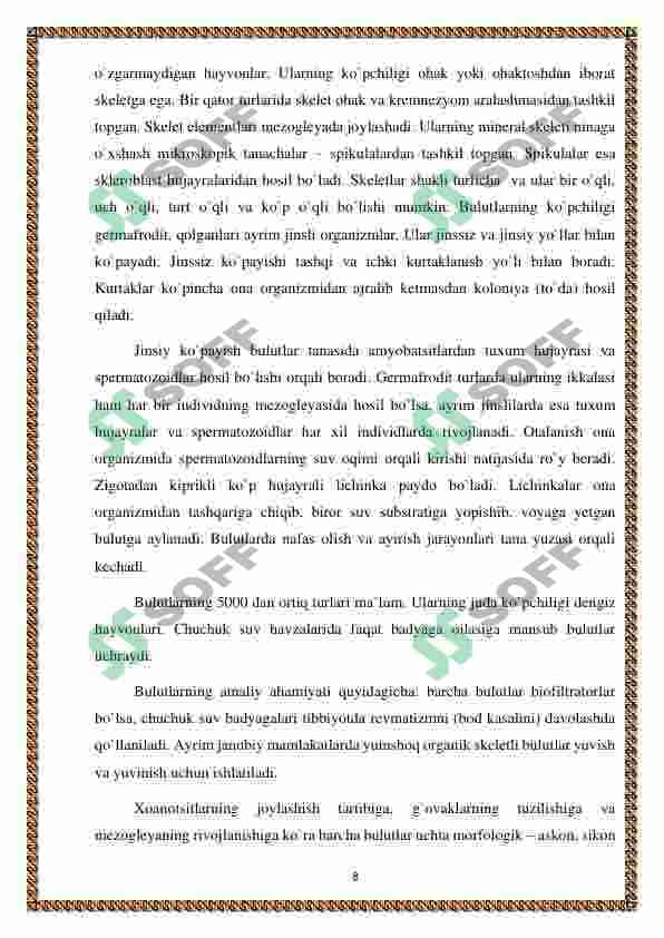 Ko'p hujayrali hayvonlar kelib chiqish nazariyalari 8