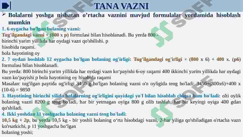 BOLALARNI JISMONIY RIVOJLANISHINING ASOSIY KO'RSATKICHLARI. JSST TOMONIDAN ISHLAB CHIQARILGAN BESH YOSHGACHA BOLALARNI O'SISH VA RIVOJLANISH STANDARTLARI VA GRAFIKALARI. 8