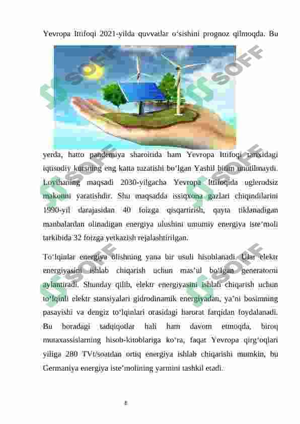 Muqobil energiya manbalari 8