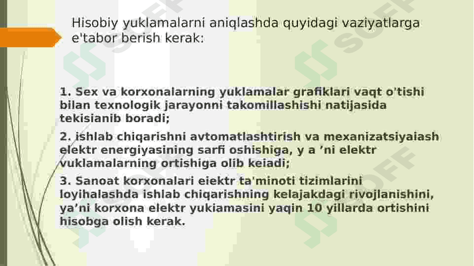 Shahar tarmoqlarida hisobiy elektr yuklamalarini aniqlash. 8