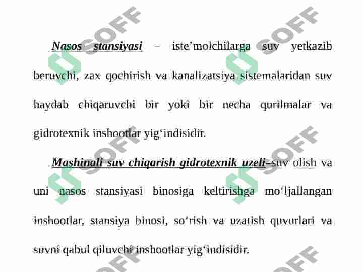 Nasoslar va ularni ishlash prinsipi bo'yicha tasniflash 8