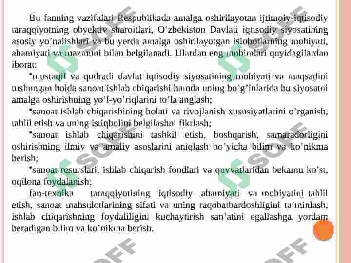 Korxona iqtisodiyot va menejmenti fanning mohiyati va vazifalari 8